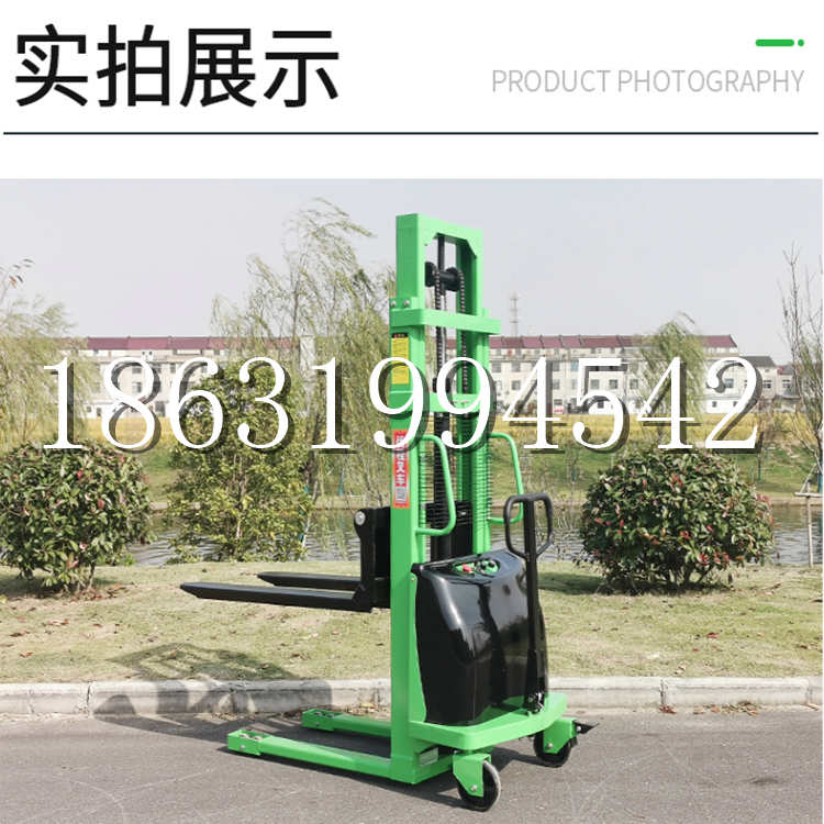 西青区电动叉车堆高车液压铲车电瓶1吨2吨站驾步行式小型全自动叉车